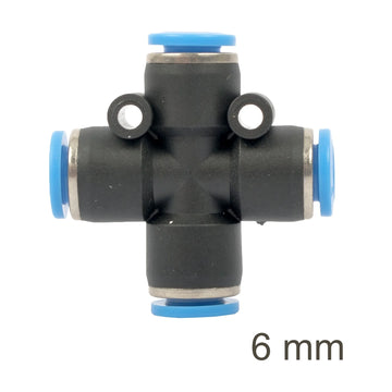 AirCraft PU Hose Fitting 4 Way Connector 6mm - image 01