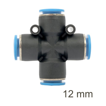 AirCraft PU Hose Fitting 4 Way Connector 12mm - image 01