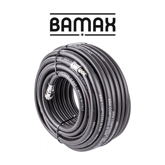 Bamax Rubber Air Hose 8mmx30M with Quick Coupler - image 01