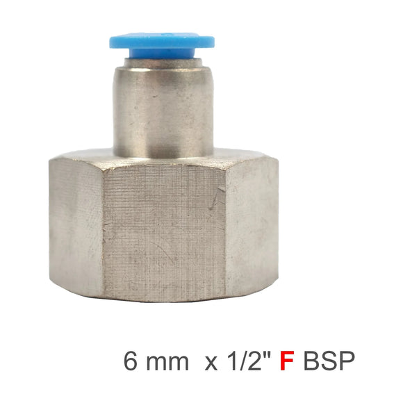 AirCraft PU Hose Fitting Straight Stud 6mm-1/2 F - image 01