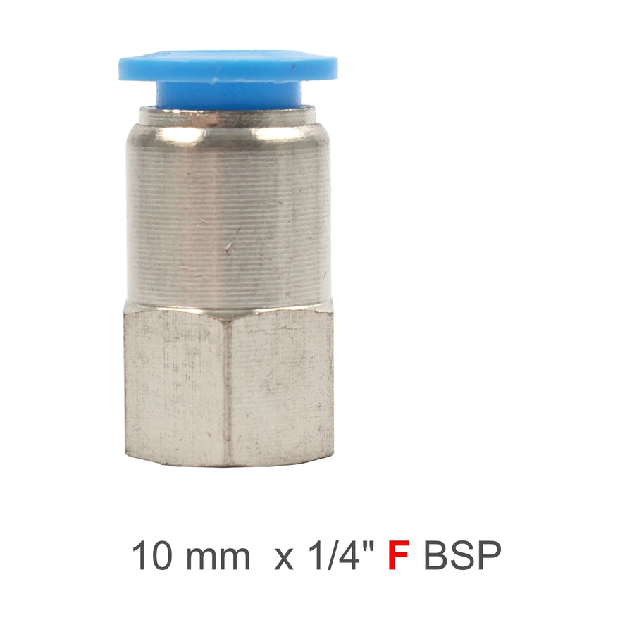 AirCraft PU Hose Fitting Straight Stud 10mm-1/4 F - image 01