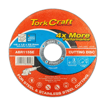 Tork Craft Cutting Disc Steel & Stainless Steel 115 X 1.0 X 22.2 Mm 4x More Performance - image 01