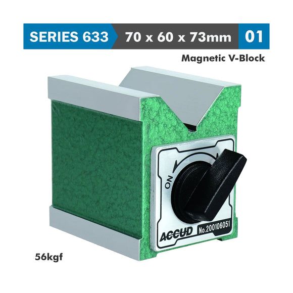 Accud Magnetic V-Block 70 x 60 x 73mm 56kgf - image 01