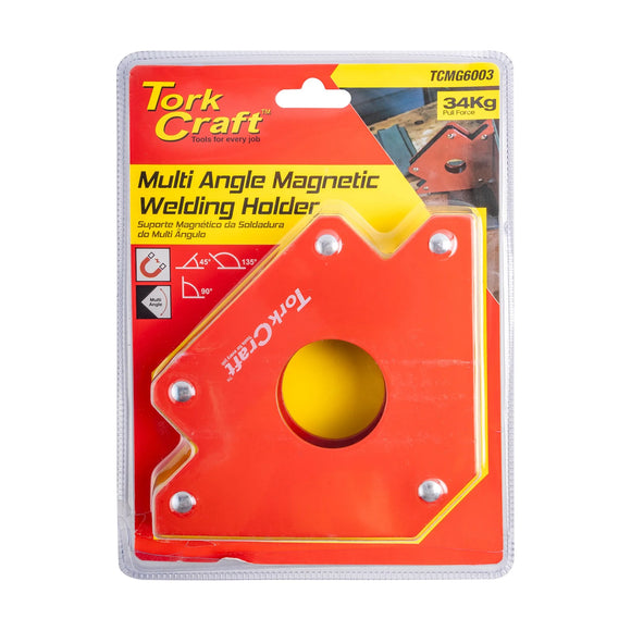 Tork Craft Magnetic Welding Holder 34kg P/force 45-90-135 Deg. Multi Angle - image 01