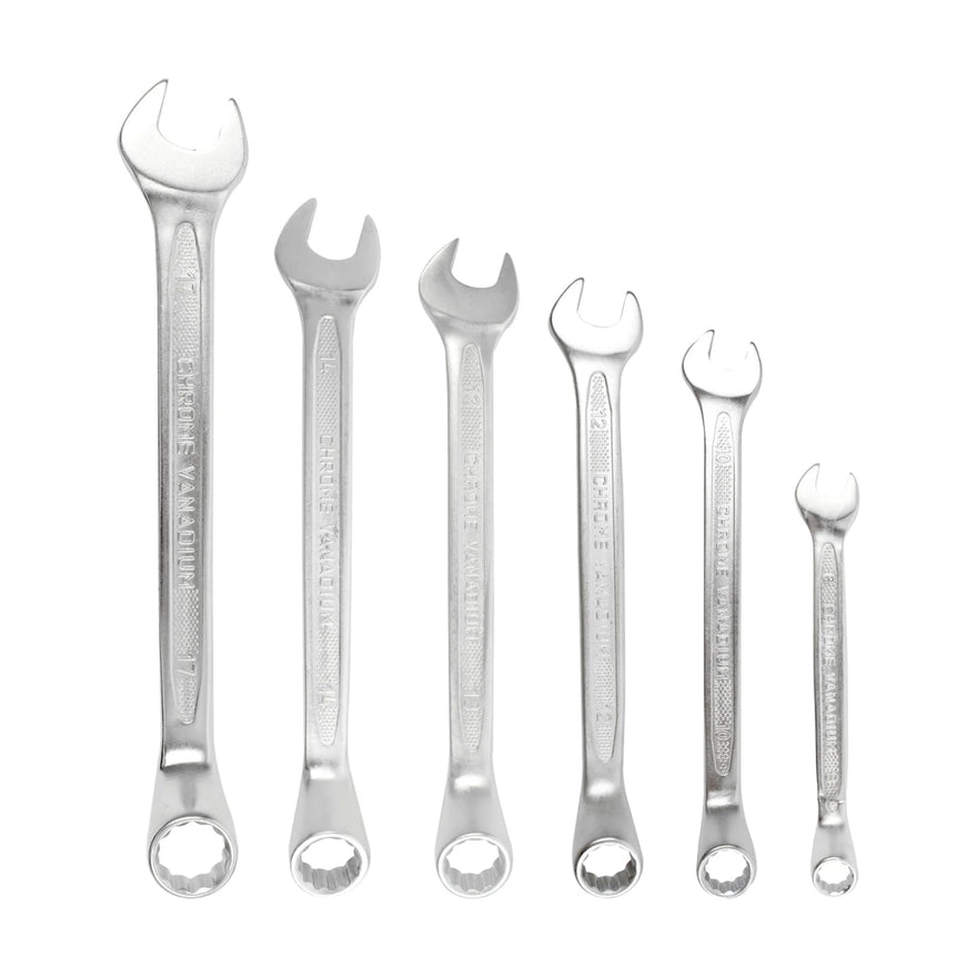 Tork Craft 6pc Combination Spanner Deep Offset Set 8-10-12-13-14-17mm - image 01