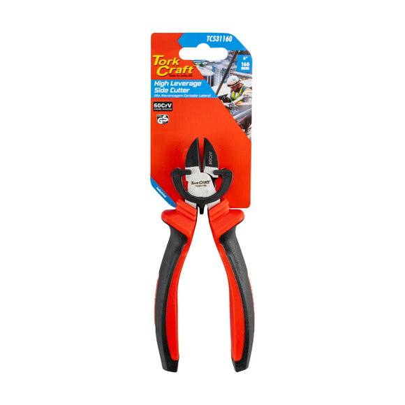 Tork Craft Side/Diagonal Cutter High Leverage CRV 160mm Indusrial - image 01