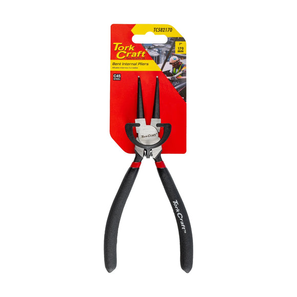Tork Craft Plier Circlip Bent Internal 170mm - image 01