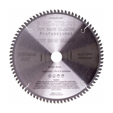Pro-Tech TCT Circular Saw Blade 260 x 2.5 x 30mm 80T – Wood Cutting – Festool KAPEX Compatible - image 01