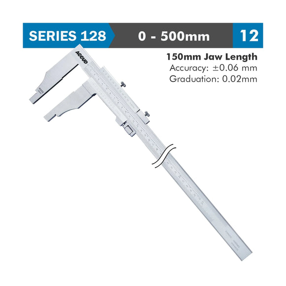 Accud Vernier Caliper Jaw Length 150mm 0-500mm - image 01
