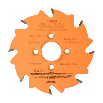 Pro-Tech TCT Circular Saw Blade 100 x 3.96 x 22mm 8T – Wood Cutting - image 01