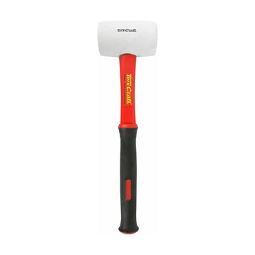 Tork Craft Hammer Rubber Mallet 450g (16oz) Fibreglass Handle White Non-marking - image 01