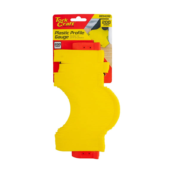 Tork Craft Plastic Profile Gauge 200mm - Max Profile Depth 45mm Contour - image 01