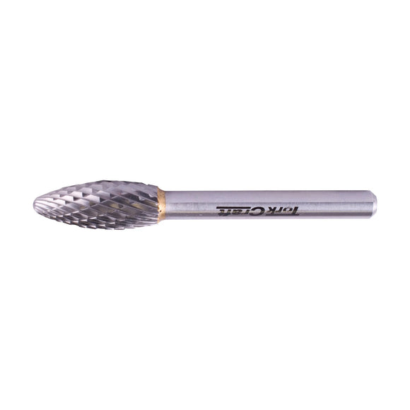 Tork Craft Rotary Burr Tungsten 10x25x6mm Round Point - image 01