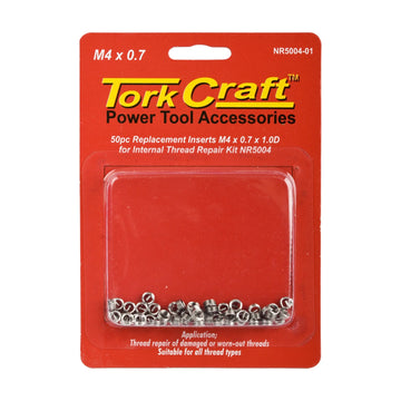 Tork Craft Thread Repair Kit M4 X 0.7 X1.0d Replacement Inserts For Nr5004 - image 01