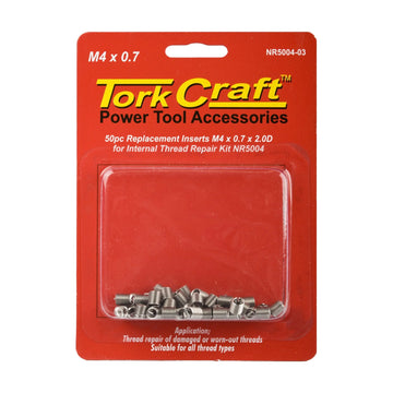 Tork Craft Thread Repair Kit M4 X 0.7 X 2.0d Replacement Inserts For Nr5004 - image 01