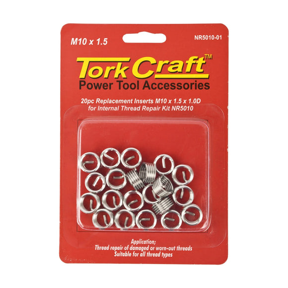 Tork Craft Thread Repair Kit M10 X 1.5 X 1.0d Replacement Inserts For Nr5010 - image 01