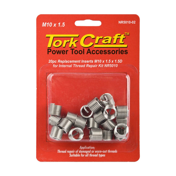 Tork Craft Thread Repair Kit M10 X 1.5 X 1.5d Replacement Inserts For Nr5010 - image 01