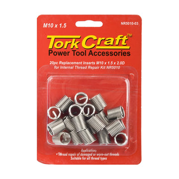 Tork Craft Thread Repair Kit M10 X 1.5 X 2.0d Replacement Inserts For Nr5010 - image 01