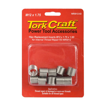 Tork Craft Thread Repair Kit M12 X 1.75 X 1.5d Replacement Inserts For Nr5012 - image 01