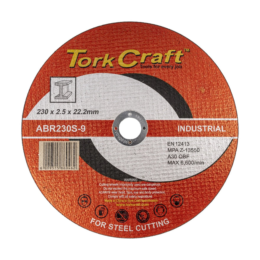 Tork Craft Cutting Disc Industrial Metal 230 X 2.5 X 22.2 Mm - image 01