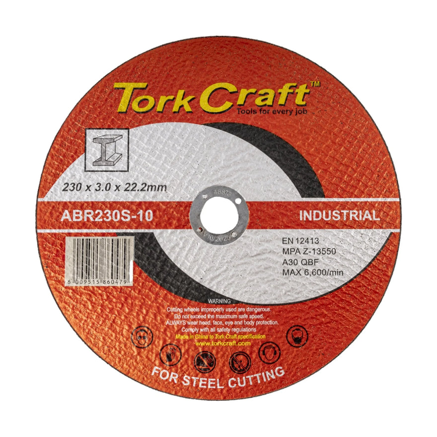 Tork Craft Cutting Disc Industrial Metal 230 X 3.0 X 22.2 Mm - image 01