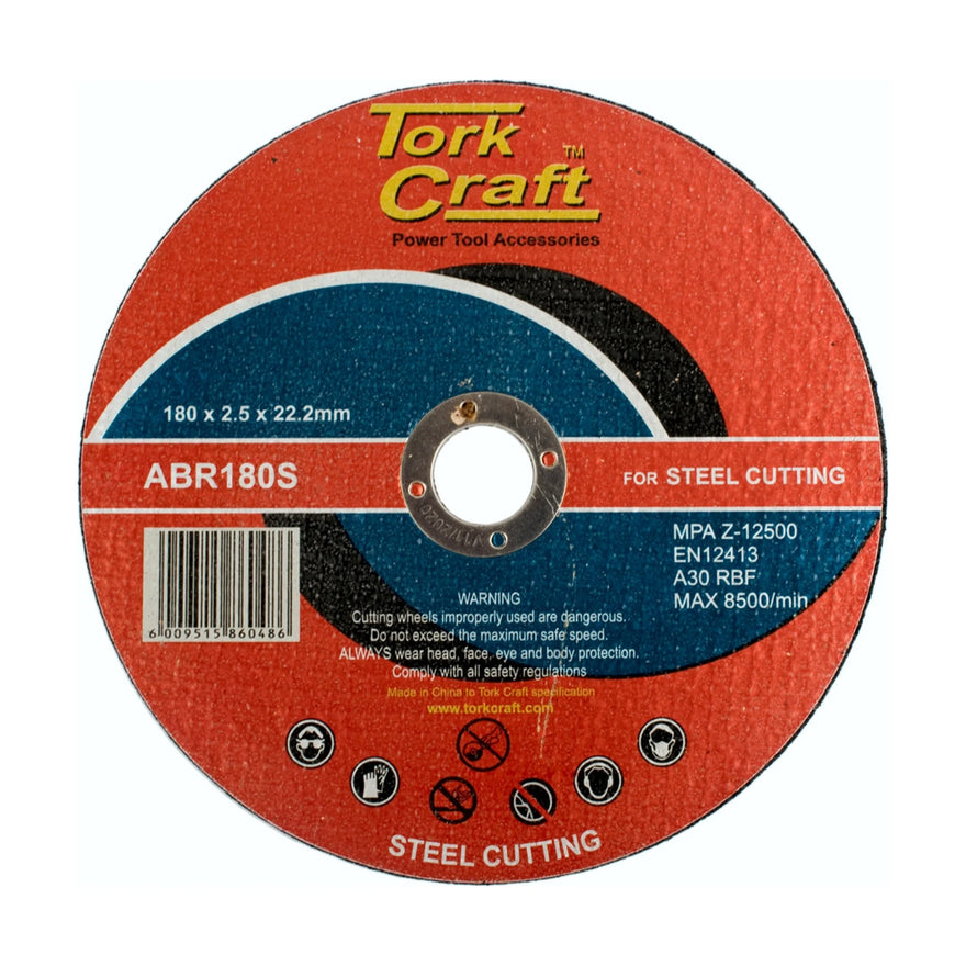 Tork Craft Cutting Disc Steel 180 X 2.5 X 22.22 - image 01