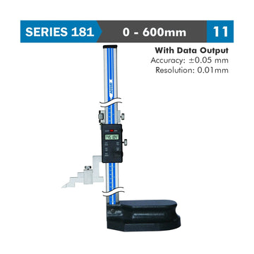 Accud Digital Height Gauge 600mm 0.05mm Accuracy 0.01mm Resolution Stainless Steel - image 01