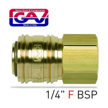GAV Brass Quick Coupler 1/4'F German - image 01