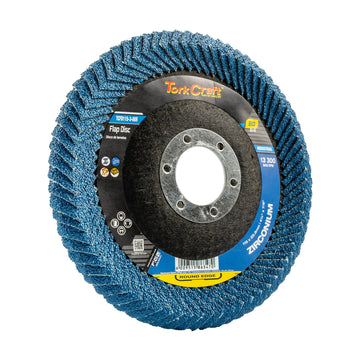 Tork Craft Flap Disc Round Edge Zirconium 115mm 80 Grit Flat - image 01