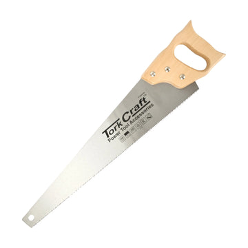 Tork Craft Hand Saw 550mm 7TPI 0.9mm Temp. Blade Wood Handle - image 01