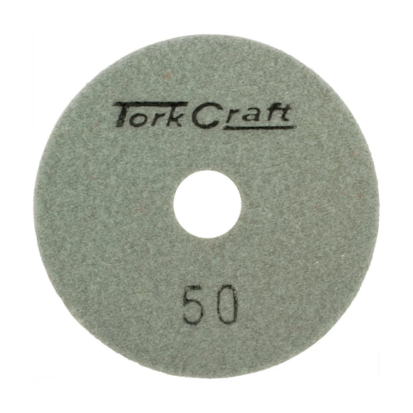 Tork Craft 100mm Diamond Polishing Pad 50 Grit Dry Use - image 01