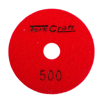 Tork Craft 100mm Diamond Polishing Pad 500 Grit Dry Use - image 01