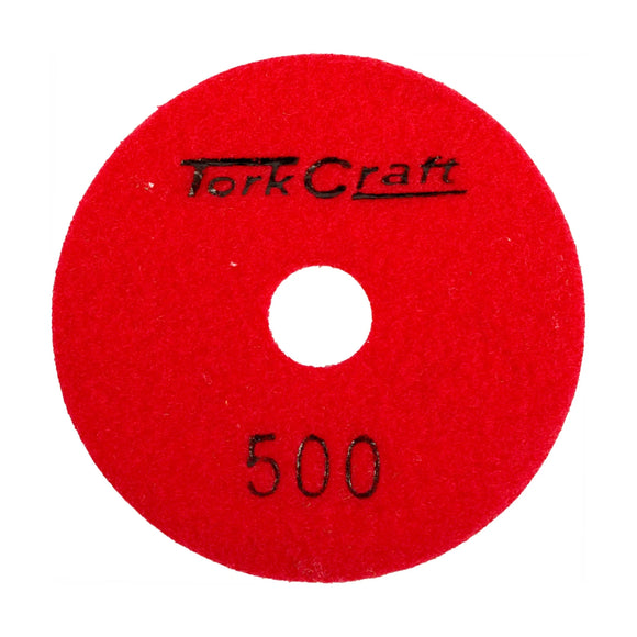 Tork Craft 100mm Diamond Polishing Pad 500 Grit Dry Use - image 01