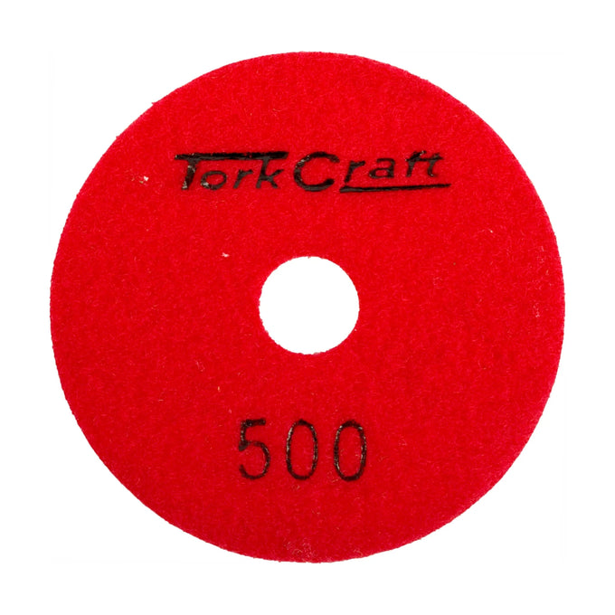 Tork Craft 100mm Diamond Polishing Pad 500 Grit Dry Use - image 01