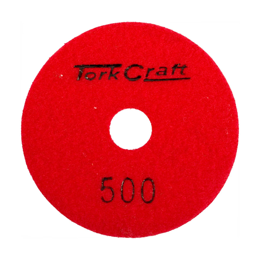 Tork Craft 100mm Diamond Polishing Pad 500 Grit Dry Use - image 01