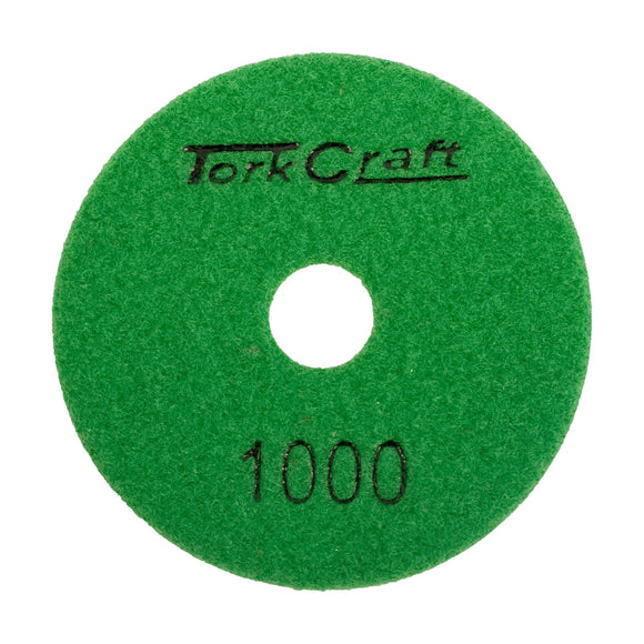 Tork Craft 100mm Diamond Polishing Pad 1000 Grit Dry Use - image 01
