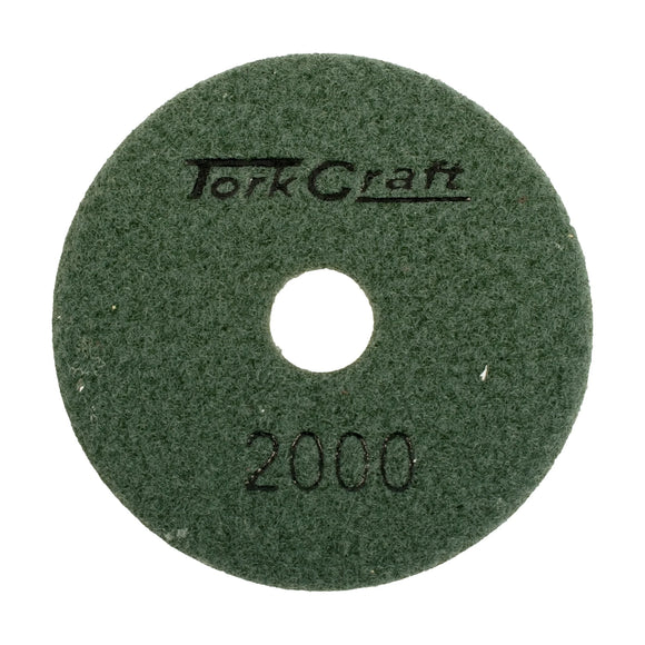 Tork Craft 100mm Diamond Polishing Pad 2000 Grit Dry Use - image 01