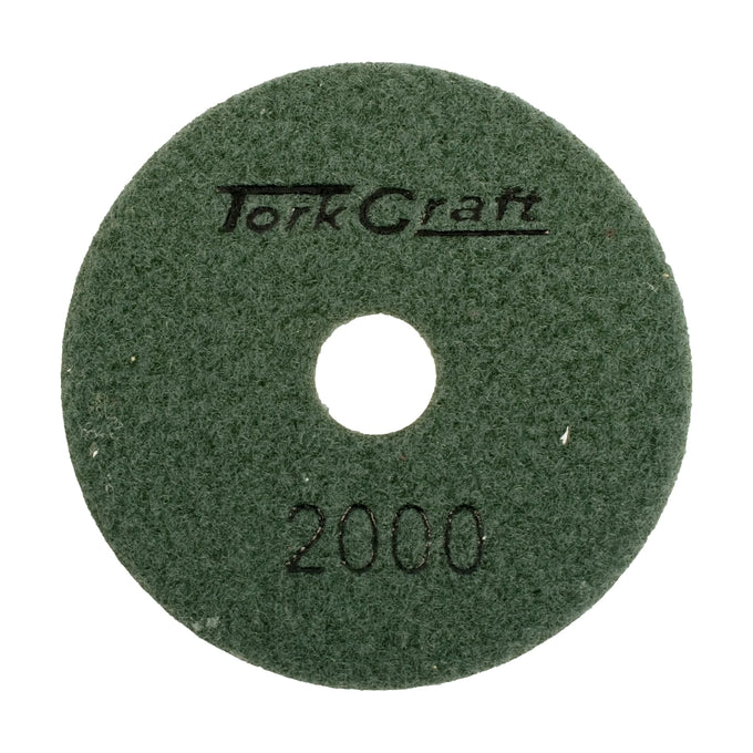 Tork Craft 100mm Diamond Polishing Pad 2000 Grit Dry Use - image 01