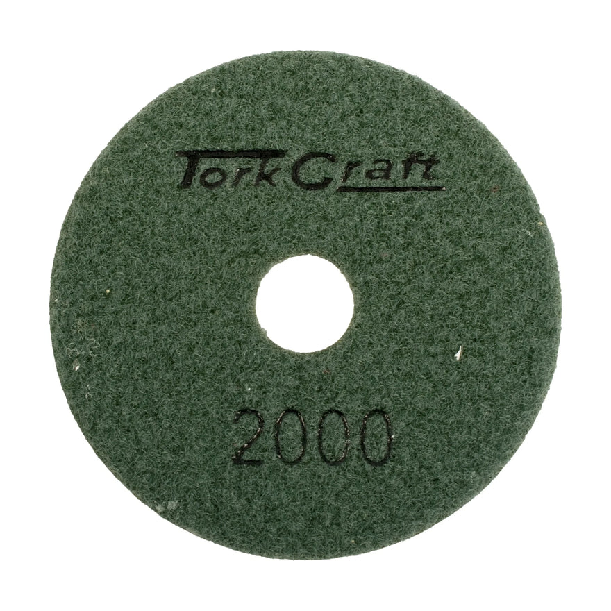 Tork Craft 100mm Diamond Polishing Pad 2000 Grit Dry Use - image 01