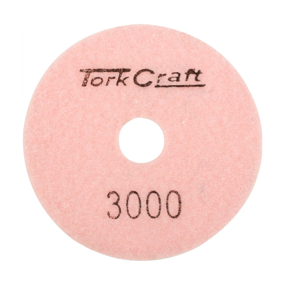 Tork Craft 100mm Diamond Polishing Pad 3000 Grit Dry Use - image 01
