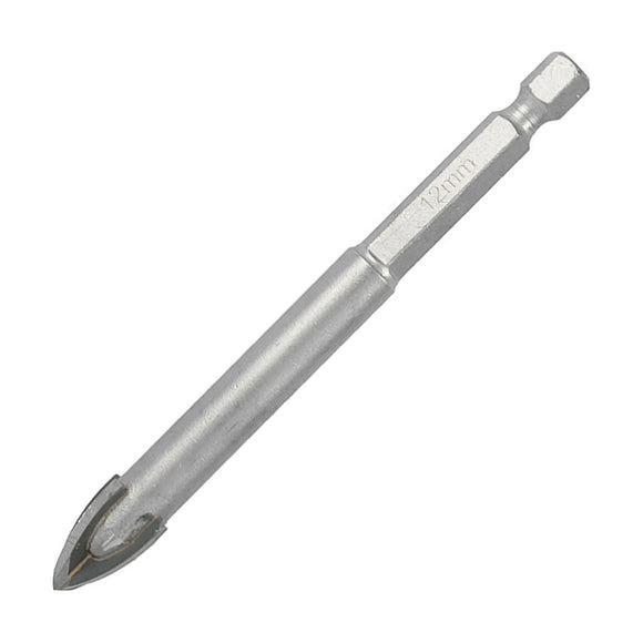 Tork Craft Glass & Tile Drill 12mm 4 Flute With Hex Shank - image 01