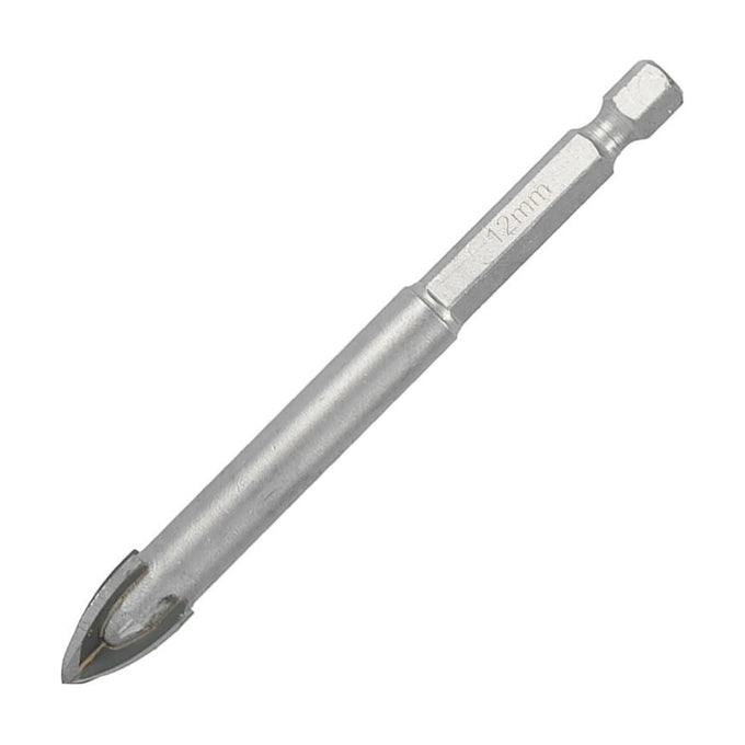 Tork Craft Glass & Tile Drill 12mm 4 Flute With Hex Shank - image 01