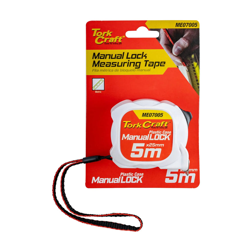 Tork Craft Measuring Tape M/lock 5m X 25mm Plastic Casing - image 01