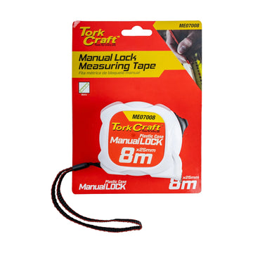 Tork Craft Measuring Tape M/lock 8m X 25mm Plastic Casing - image 01