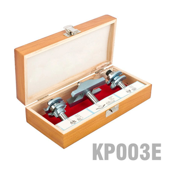 Pro-Tech Cabinet Door Set 3pc Ogee Stile 1/2' Shank Wooden Box – Router Bit - image 01