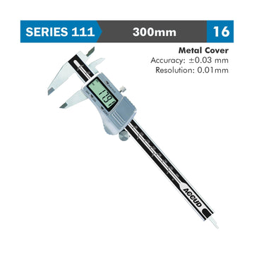 Accud Digital Caliper 300mm 0.03mm Accuracy Metal Cover Stainless Steel 0.01mm Resolution - image 01