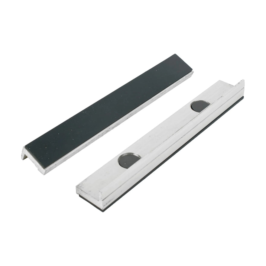 Tork Craft Vice Jaws Magnetic Aluminium 200mm X 32mm 2pc Rubber Face - image 01