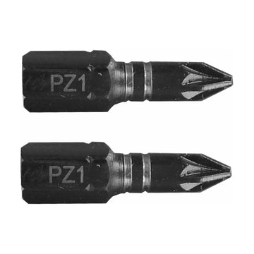 Tork Craft Bit Impact Pozi.1 X 25mm Ins Pz1 2 Pack - image 01
