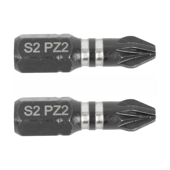 Tork Craft Bit Impact Pozi.2 X 25mm Ins Pz2 2 Pack - image 01