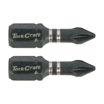 Tork Craft Bit Impact Philips 1 X 25mm Ins.bit PH1 2 Pack - image 01